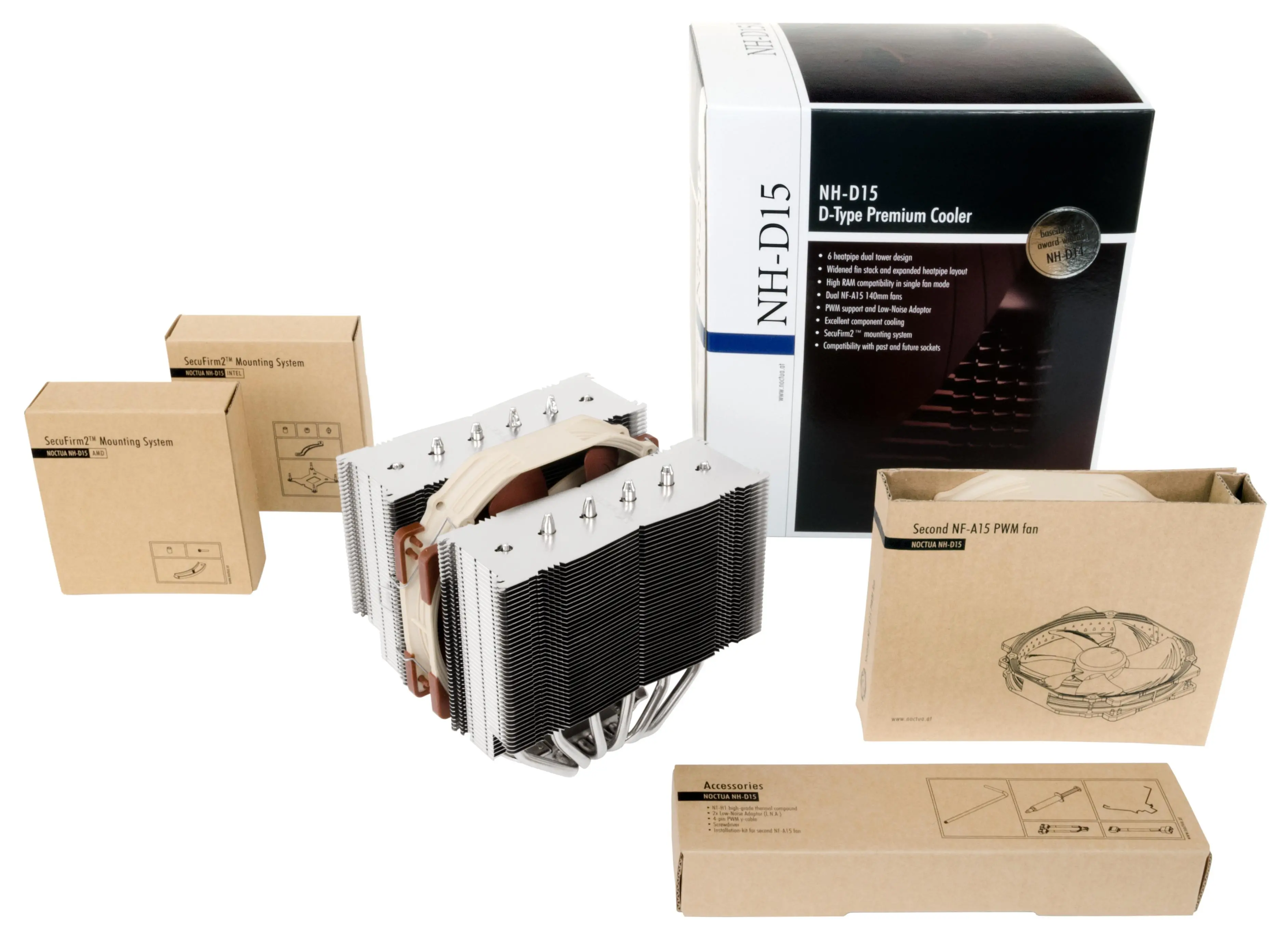 Noctua Ψύκτρα CPU Cooler NH-D15 LGA1700/1200/2066/AM4 - image 3