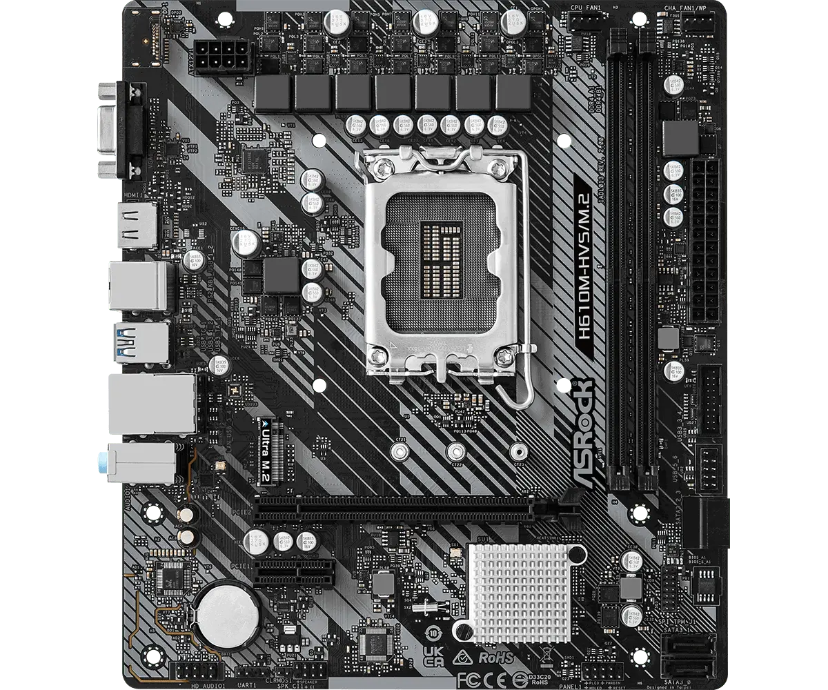 Дънна платка, ASROCK H610M-HVS/M.2 R2.0/DDR4 - image 1