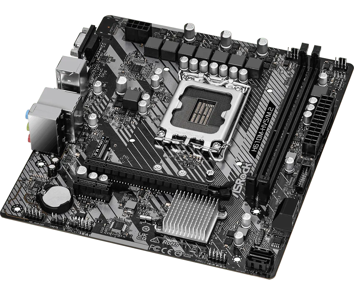 Дънна платка, ASROCK H610M-HVS/M.2 R2.0/DDR4 - image 2