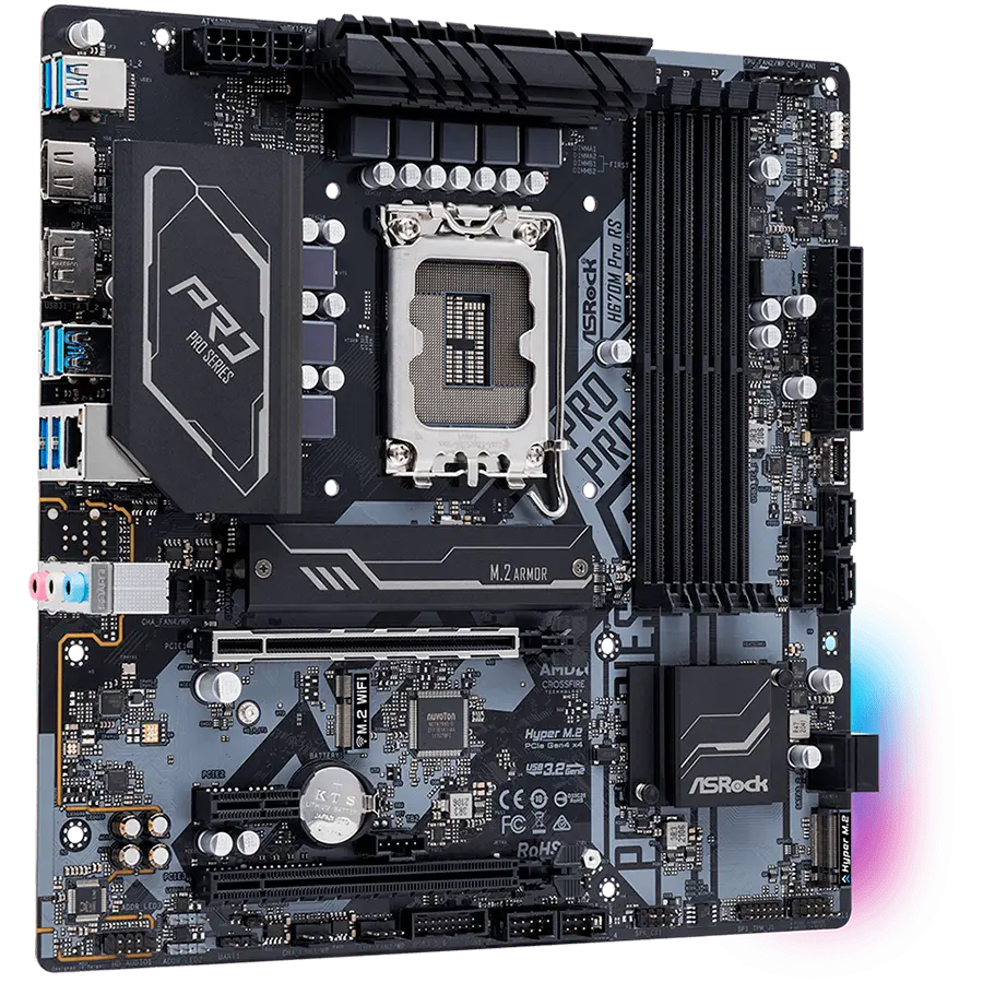 Дънна платка, ASROCK H670M PRO RS - image 2