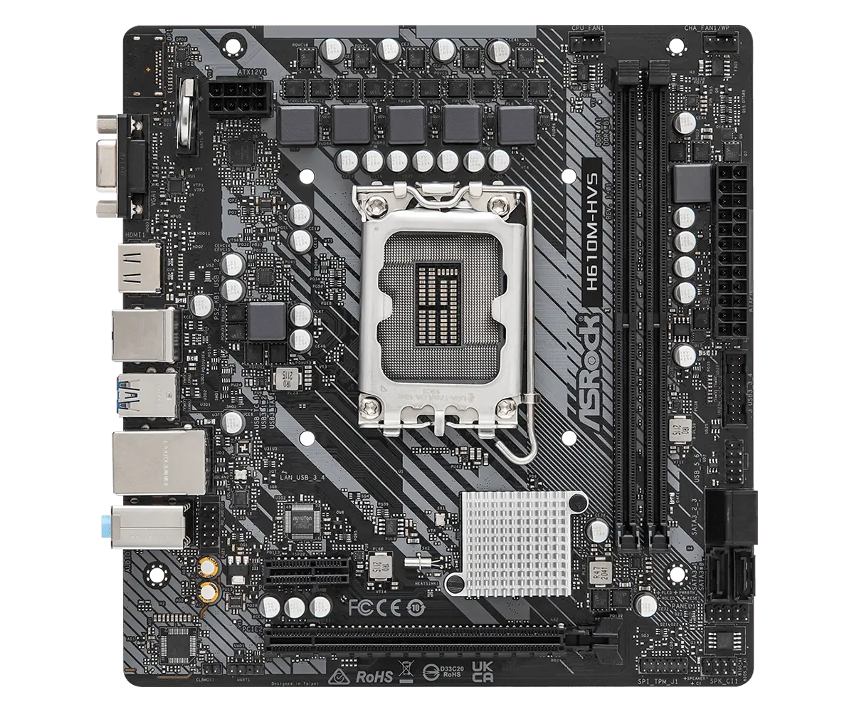 Дънна платка, ASROCK H610M-HVS /LGA1700 - image 1