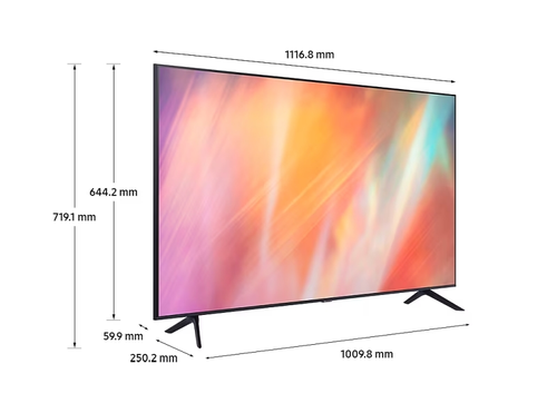 Телевизор, Samsung 50" 50AU7092 4K UHD LED TV, SMART, 3xHDMI, USB, WiFi, Bluetooth 4.2, Tizen, Dark Gray - image 2