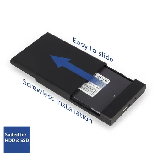 Carcasă pentru hard disk ACT AC1215, 2.5", USB 3.0, Negru - 2