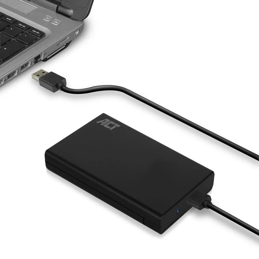 Θήκη εξωτερικού σκληρού δίσκου ACT AC1215, 2.5", USB 3.0, Μαύρο - image 2