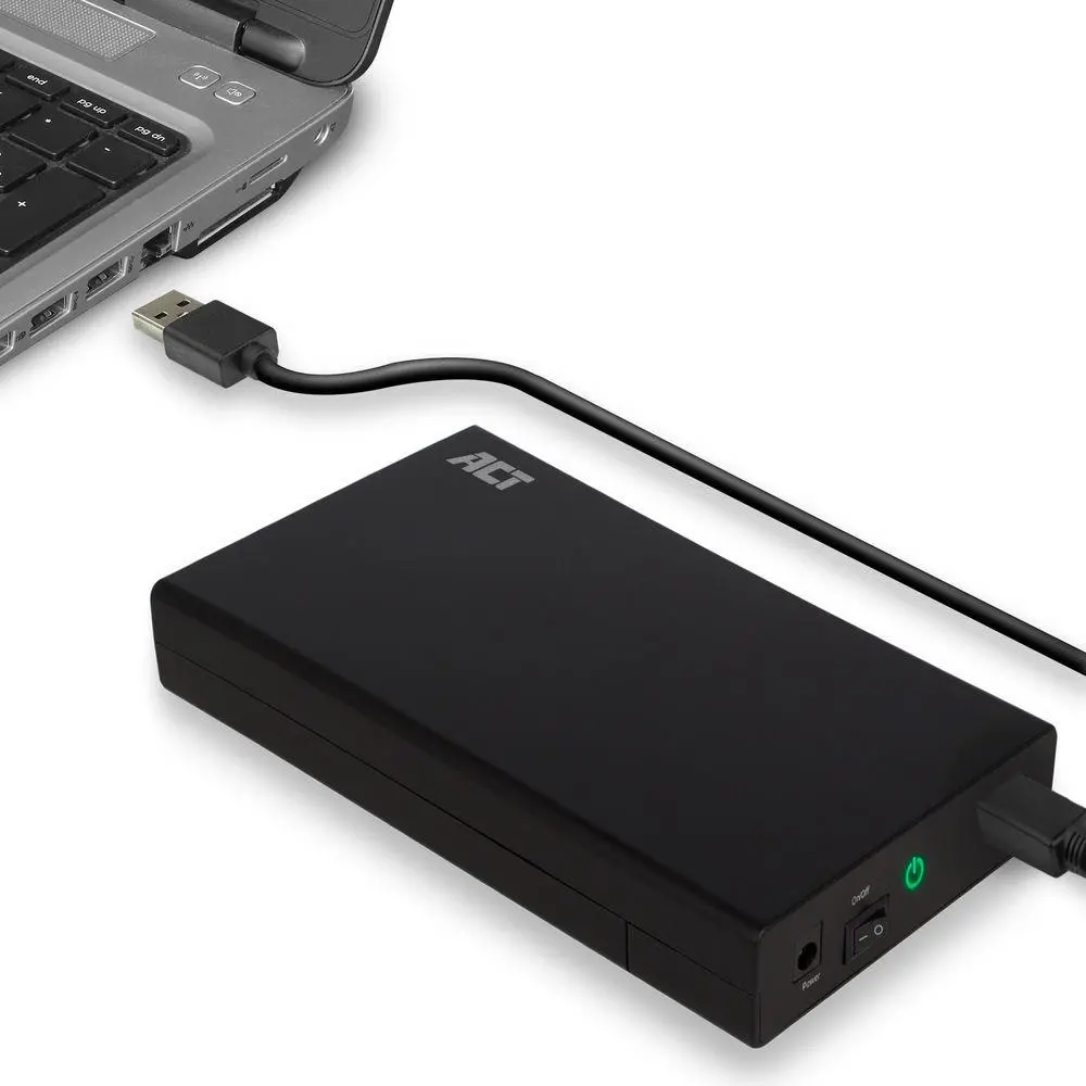 Θήκη εξωτερικού σκληρού δίσκου ACT AC1405, 3.5", SATA, USB 3.1 Gen1 (USB 3.0), Μαύρο - image 2