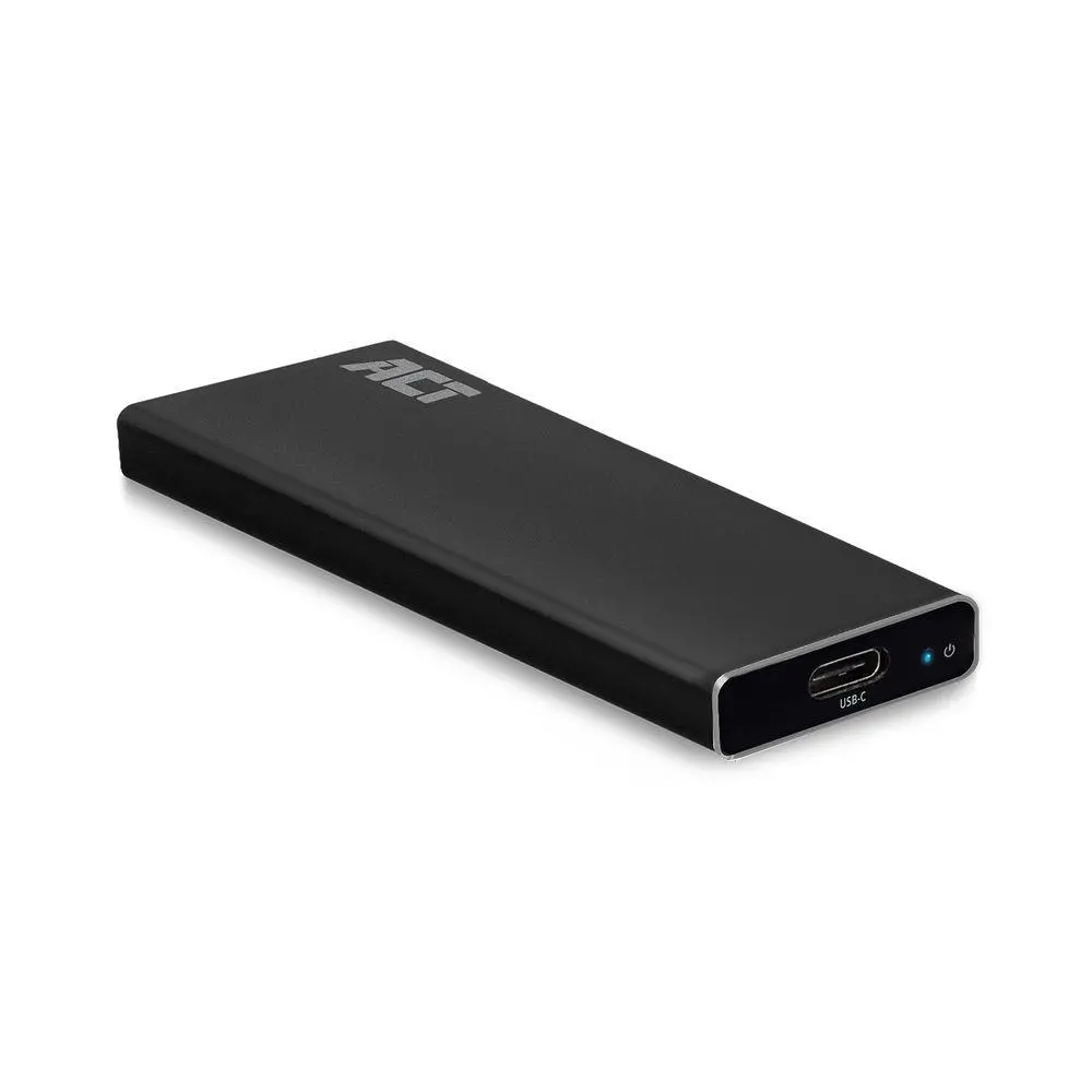 Чекмедже за твърд диск ACT AC1605, M.2 NVMe SSD, USB-C 3.1 Gen2, Черен