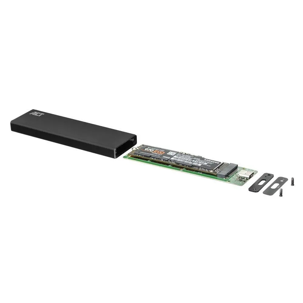 Чекмедже за твърд диск ACT AC1605, M.2 NVMe SSD, USB-C 3.1 Gen2, Черен - image 2