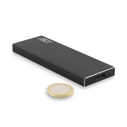 Carcasă pentru hard disk ACT AC1600, M.2 SSD, USB 3.2 Gen1, Negru - 4