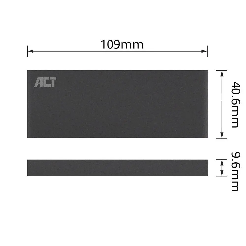 Чекмедже за твърд диск ACT AC1600, M.2 SSD, USB 3.2 Gen1, Черен - image 4