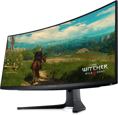 Монитор, Dell Alienware AW3423DWF, 34" CURVED QD-OLED GAMING LED 21:9 AR, 0.1ms GtG, WQHD (3440x1440), 165Hz, 1000:1, 250 cd/m2, AMD FreeSync Premium, HDR 400, 99.3% DCI-P3 ,HDMI, DP, USB 3.2 Hub, PIP, PBP, ComfortView, Height Adjustable, Swivel, Tilt, Black - image 1