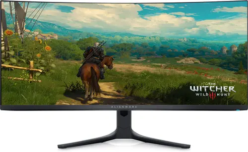 Монитор, Dell Alienware AW3423DWF, 34" CURVED QD-OLED GAMING LED 21:9 AR, 0.1ms GtG, WQHD (3440x1440), 165Hz, 1000:1, 250 cd/m2, AMD FreeSync Premium, HDR 400, 99.3% DCI-P3 ,HDMI, DP, USB 3.2 Hub, PIP, PBP, ComfortView, Height Adjustable, Swivel, Tilt, Black