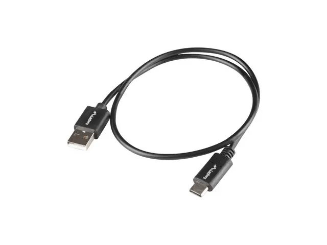 Кабел, Lanberg USB-C(M) -> USB-A(M) 2.0 cable 1m QC, black BOX - image 2