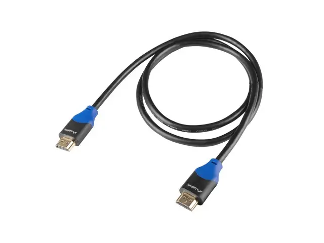 Кабел, Lanberg HDMI M/M V2.0 cable 1m 4K CU box, black BOX - image 2