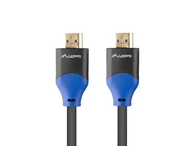 Кабел, Lanberg HDMI M/M V2.0 cable 1.8m 4K CU box, black BOX - image 1