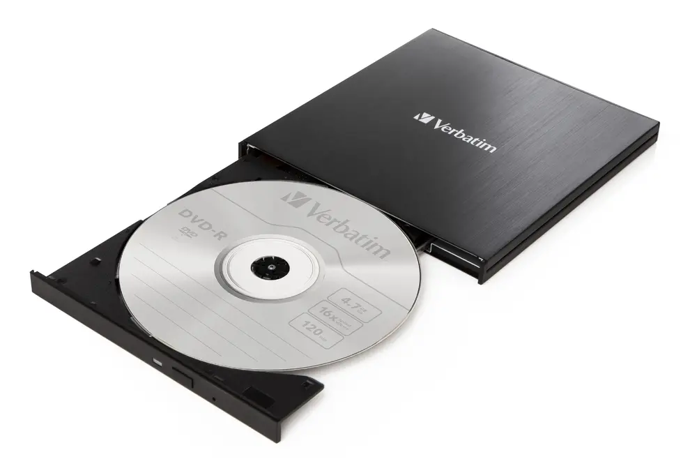 Οπτική μονάδα, Verbatim External Slimline CD/DVD Writer USB 3.2 Gen 1/USB-C - image 1