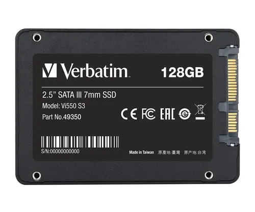 Hard disk, Verbatim Vi550 S3 2.5" SATA III 7mm SSD 128GB - 3