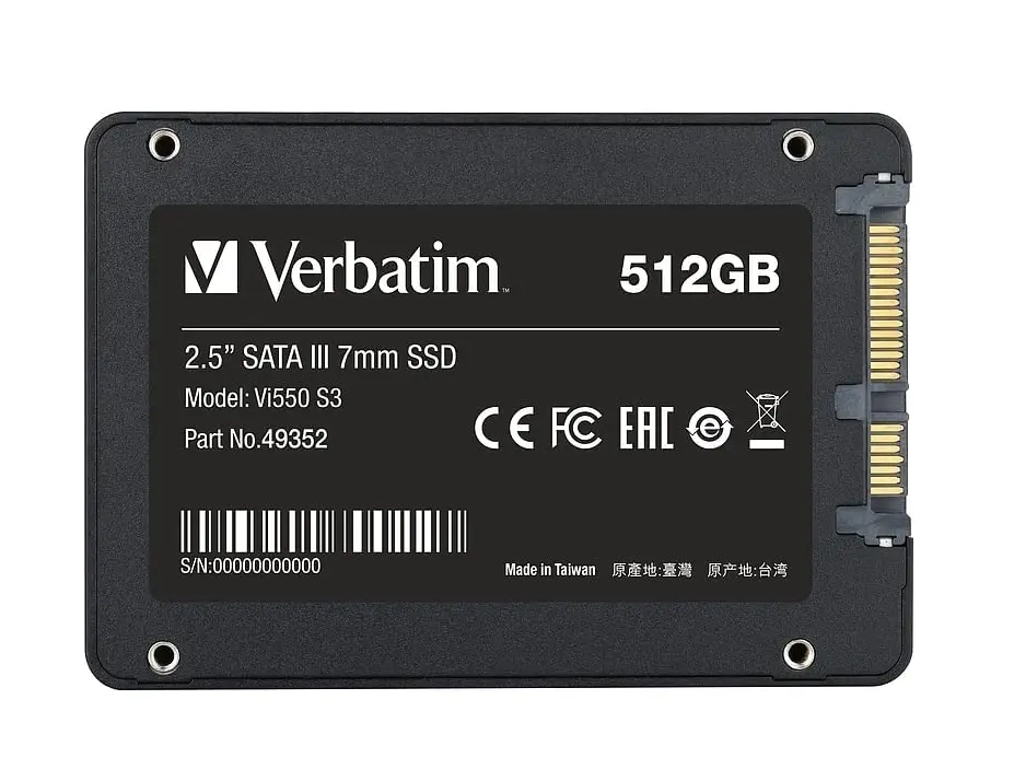 Hard disk, Verbatim Vi550 S3 2.5" SATA III 7mm SSD 512GB - image 2