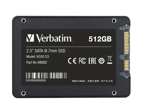 Σκληρός δίσκος, Verbatim Vi550 S3 2.5" SATA III 7mm SSD 512GB - 3