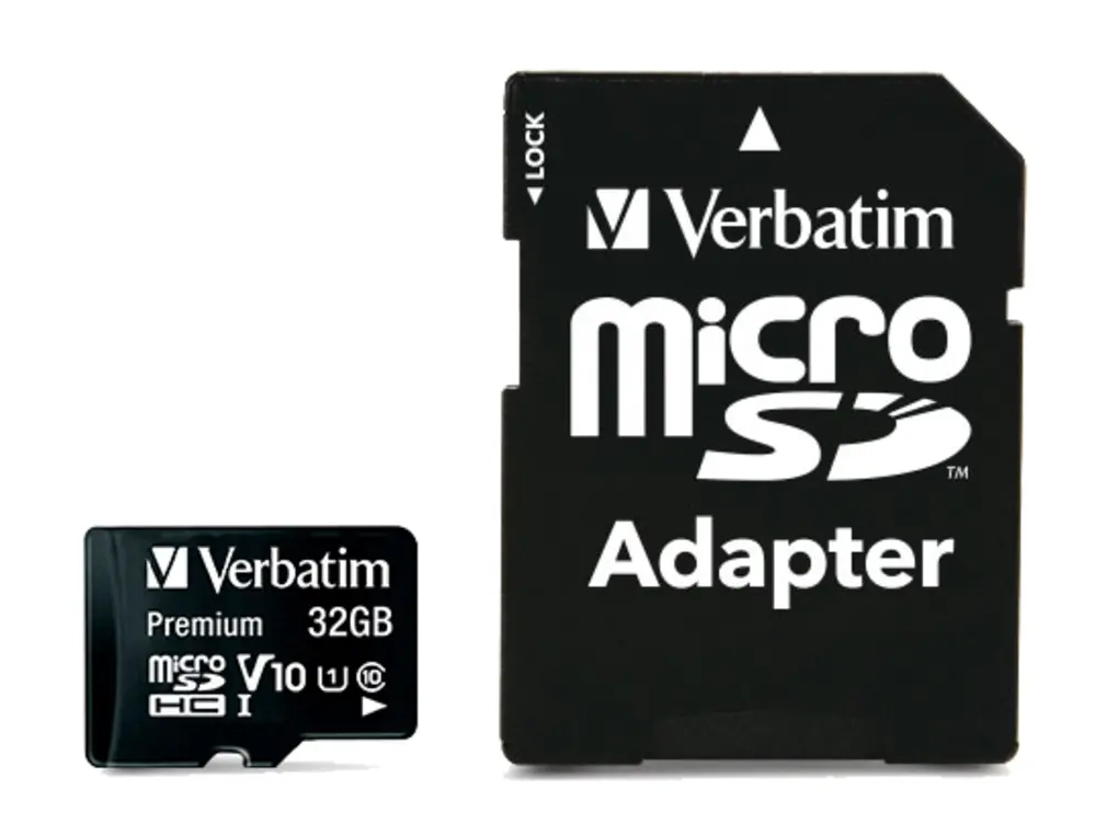 Card de memorie, Verbatim Premium micro SDHC 32GB Class 10 (cu adaptor)
