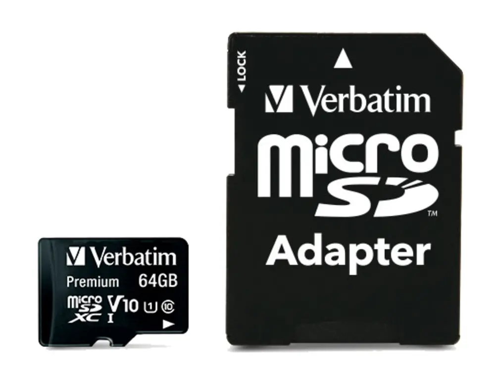 Κάρτα μνήμης, Verbatim Premium micro SDXC 64GB Class 10 (με αντάπτορα)