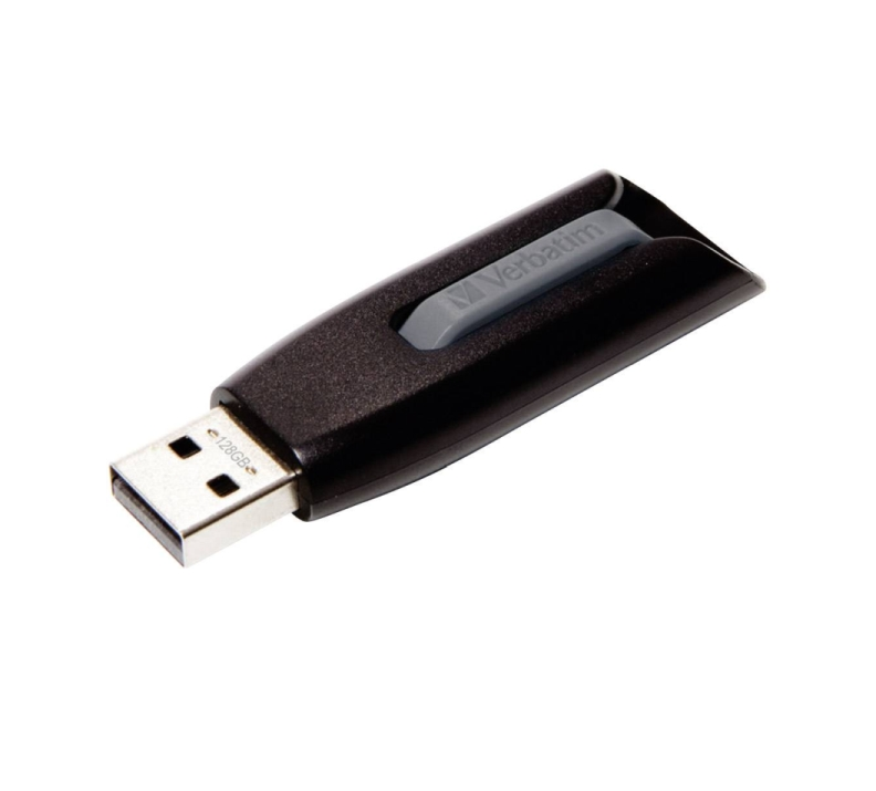 Памет, Verbatim V3 USB 3.0 128GB Store 'N' Go Drive Grey - image 2