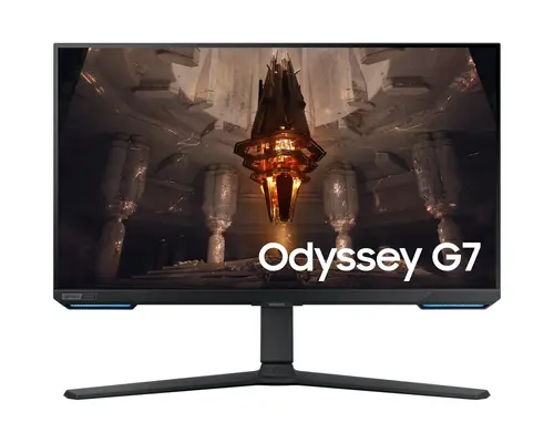 Монитор, Samsung 28BG700 28" Odyssey G7, IPS, 144 Hz, 1 ms GTG, 3840x2160, 300 cd/m2, 1000:1 Contrast, DP, 2xHDMI, USB Hub, LAN, Black
