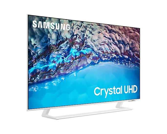 Телевизор, Samsung 43" 43BU8582 4K UHD LED TV, SMART, HDR 10+, Mega Contrast, Q-Symphony, Dolby Digital Plus, 3xHDMI, 2xUSB, Wi-Fi 5, Bluetooth 5.2, Frameless, Tizen, White - image 2