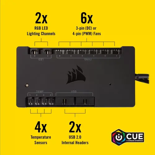 Контролер за вентилатори Corsair iCUE Commander PRO Smart RGB - image 3