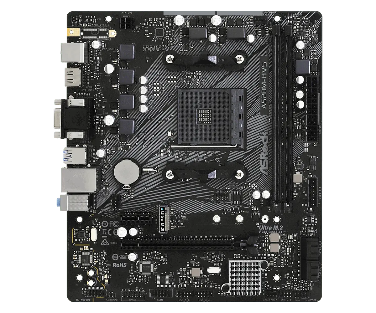 Μητρική πλακέτα ASRock A520M-HVS, Socket AM4, mATX - image 1