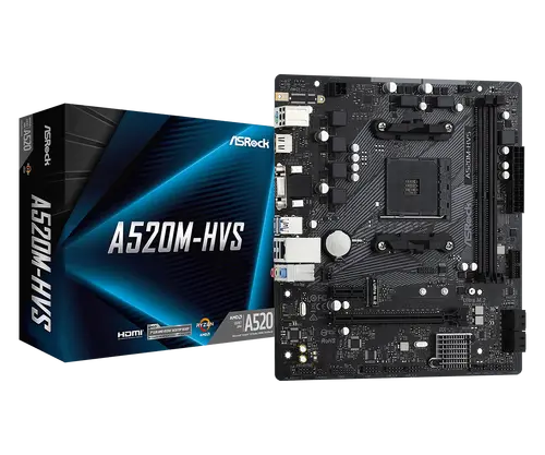 Μητρική πλακέτα ASRock A520M-HVS, Socket AM4, mATX - 1
