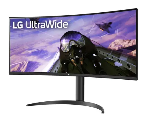 Монитор, LG 34WP65CP-B, 34" UltraWide AG, Curved VA, 5ms, 1ms MBR, CR 3000:1, 300 cd/m2, 21:9, QHD 3440x1440, HDR10, AMD FreeSync, sRGB 99%, 160Hz, HDMI, DisplayPort, Speaker Maxx Audio 7Wx2, Tilt, Height Adjustable, Headphone Out, Black - image 1