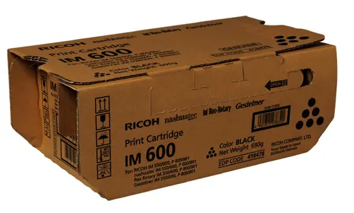 Тонер касета Ricoh IM 600, за P800/ P801, 25000 копия, Черен - image 1
