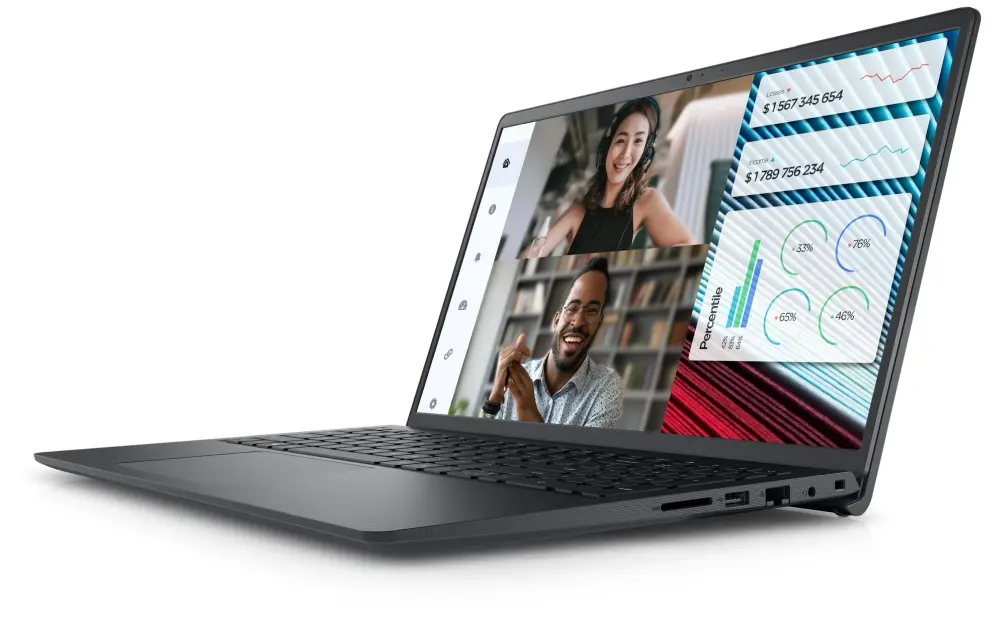 Лаптоп, Dell Vostro 3520, Intel Core i7-1255U (12 MB Cache up to 4.70 GHz), 15.6" FHD (1920x1080) AG 120Hz WVA 250nits, 8GB, 1x8GB DDR4, 512GB SSD PCIe M.2, UHD Graphics, Cam and Mic, 802.11ac, BG KB, FPR, Win 11 Pro, 3Y PS - image 2