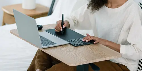 Tabletă grafică HUION Inspiroy Keydial KD200, USB-C, Bluetooth, Metal Grey - 2