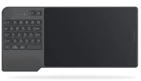 Графичен таблет HUION Inspiroy Keydial KD200, USB-C, Bluetooth, Metal Grey - image 6