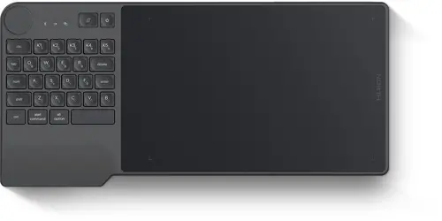 Tabletă grafică HUION Inspiroy Keydial KD200, USB-C, Bluetooth, Metal Grey - 1