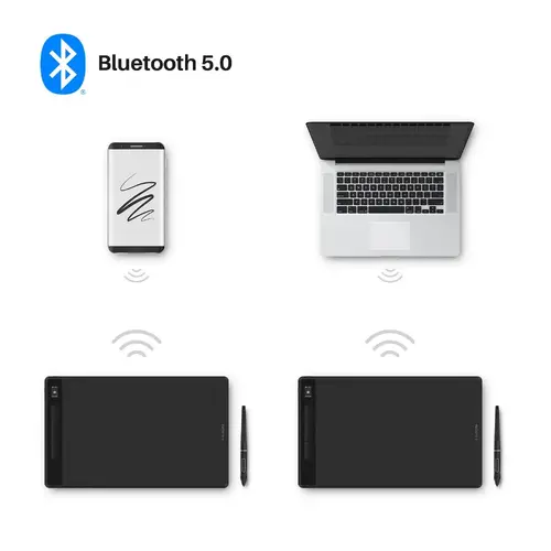 Γραφίδα σχεδίασης HUION Inspiroy Giano, 5080 LPI, Μαύρο - 6