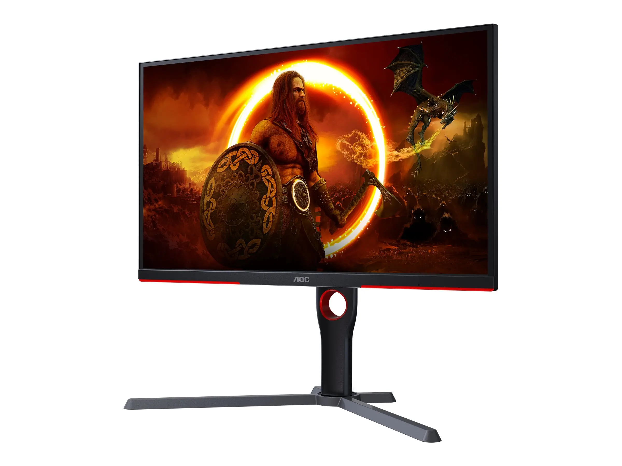Монитор, AOC 25G3ZM/BK, 24.5" VA WLED, 1920x1080@240Hz, 1ms GtG, 0.5ms MPRT, 300cd m/2, 3000:1, 80M:1 DCR, AdaptiveSync, FlickerFree, Low Blue Light, Tilt, Height Adjust, Pivot, Swivel, 2xHDMI, DP, USB hub - image 1
