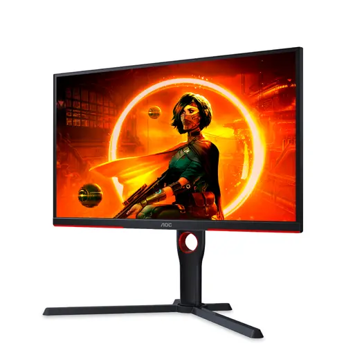 Монитор, AOC 25G3ZM/BK, 24.5" VA WLED, 1920x1080@240Hz, 1ms GtG, 0.5ms MPRT, 300cd m/2, 3000:1, 80M:1 DCR, AdaptiveSync, FlickerFree, Low Blue Light, Tilt, Height Adjust, Pivot, Swivel, 2xHDMI, DP, USB hub - image 2