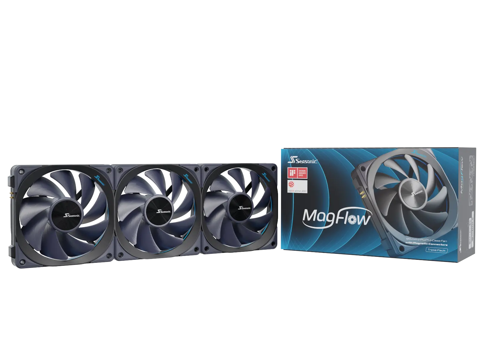 Ανεμιστήρας, SEASONIC MAGFLOW 1225 PWM/3PCS