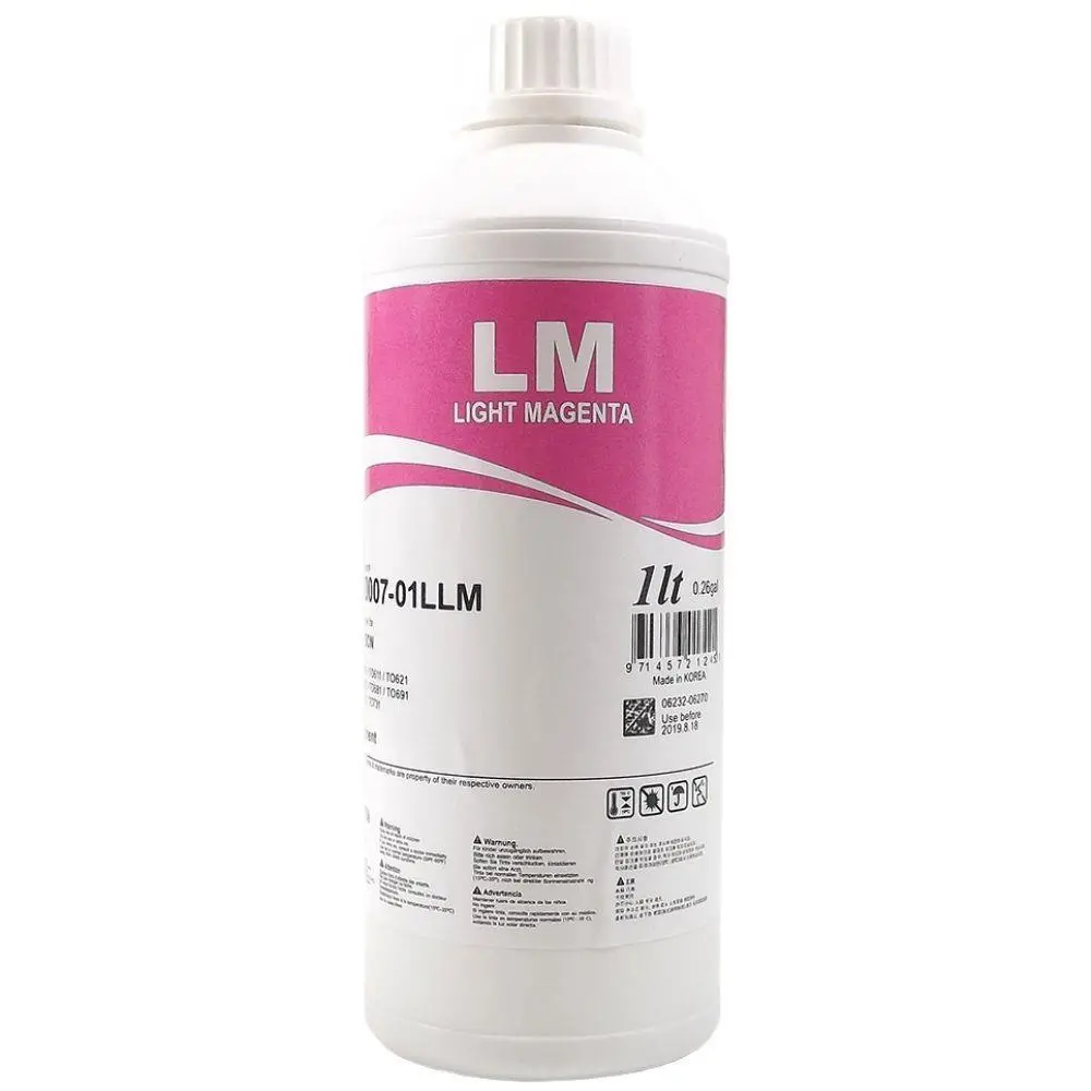 Μπουκάλι μελάνι INKTEC για Epson, T2426/ T2436/ T2776/ T277XL6 / T3786, 1000 ml, Ανοιχτό ματζέντα