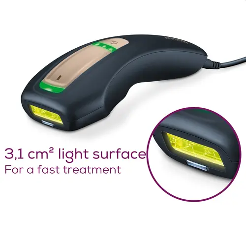 Συσκευή φωτοαποτρίχωσης, Beurer IPL 5800 PureSkin Pro, Αυτόματο flash, 3.1 cm2, 600 000 παλμοί, αισθητήρας ασφαλείας δέρματος, φίλτρο UV, 3 επίπεδα - 2