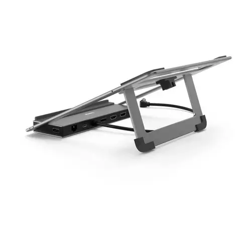 Докинг станция Hama "Connect2Office Stand" USB-C, Стойка за лаптоп, 12 порта - image 1