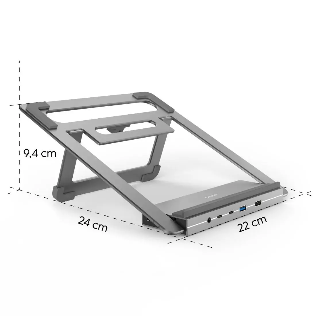 Docking station Hama "Connect2Office Stand" USB-C, Suport pentru laptop, 12 porturi - image 4
