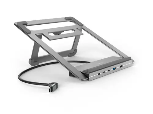 Hama "Connect2Office Stand" USB-C докинг станция, стойка за лаптоп, 12 порта