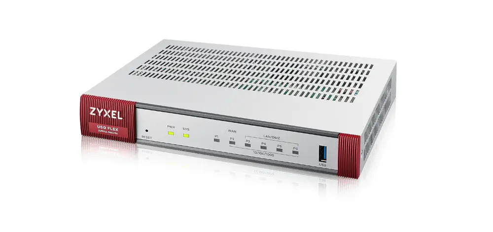 Защитна стена ZYXEL USG FLEX 100, 10/100/1000, 4x LAN/DMZ, 1x WAN, 1xSFP, 1xUSB, без лиценз - image 2