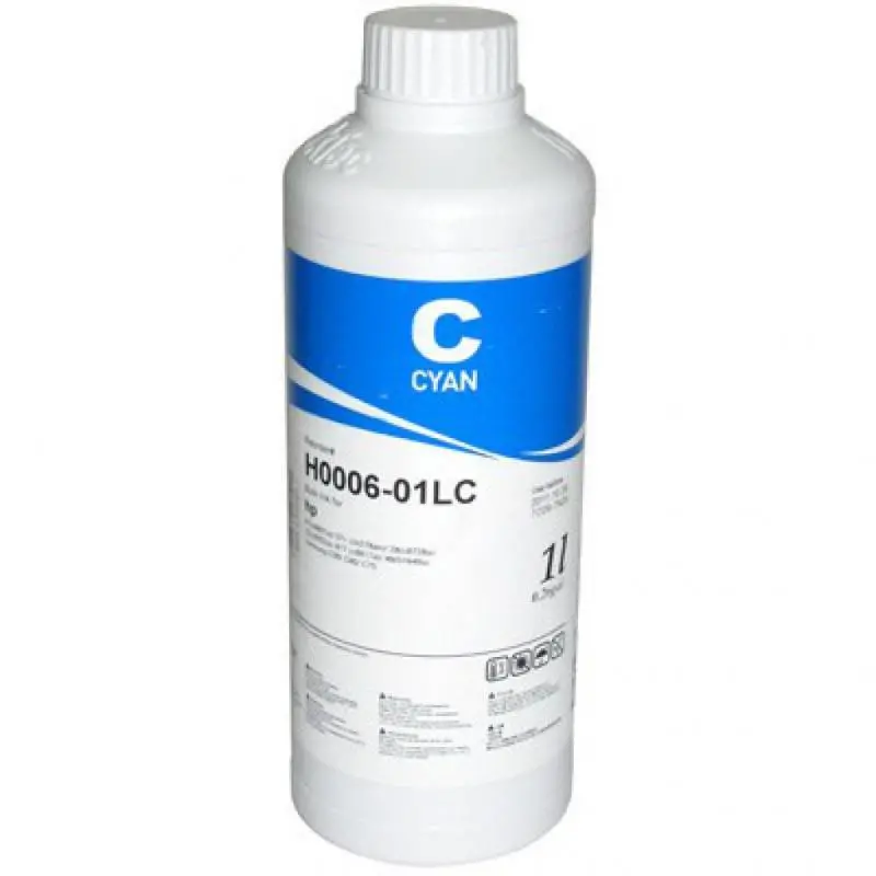 Φιάλη μελανιού, INKTEC, 1000 ml, Μπλε – συμβατή με HP C6657, 8727, 51649А και Samsung C90, C80, C75
