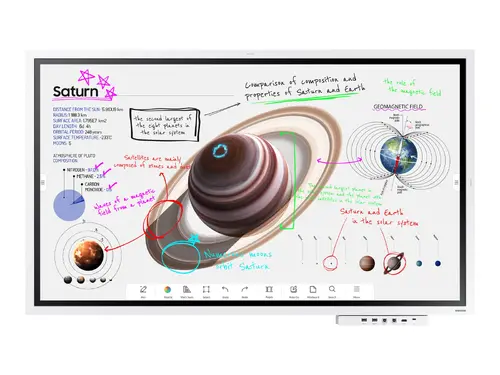 Display interactiv, Samsung Flip PRO WM55B 55" 3,840 x 2,160, VA, 8ms, 350 cd/m2, Contrast 4000:1, 4K Flipchart digital TOUCH, Mirroring, Management