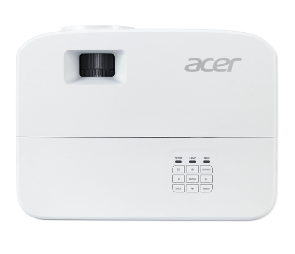 Мултимедиен проектор, Acer Projector P1257i DLP, XGA (1024x768), 4800 ANSI LUMENS, 20000:1, 2x HDMI, RCA, Wireless dongle included, Audio in/out, VGA in/out, RS-232,Bluelight Shield, LumiSense, Built-in 10W Speaker, 2.4kg, White - image 3