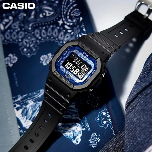 Мъжки часовник Casio G-Shock Blue Paisley Bluetooth Solar - GW-B5600BP-1ER - image 1